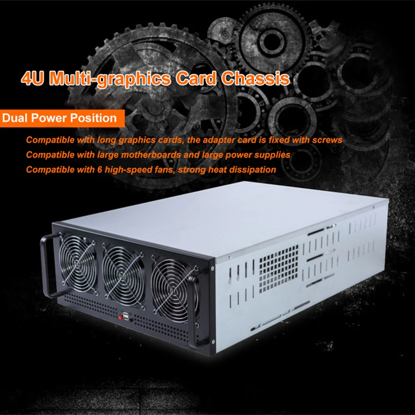 Eth Mining Rig Frame 6 Gpu 8 Gpu Frame Mining Case 65Mm Direct Plug-In Mining Btc Machine Eth Barebone