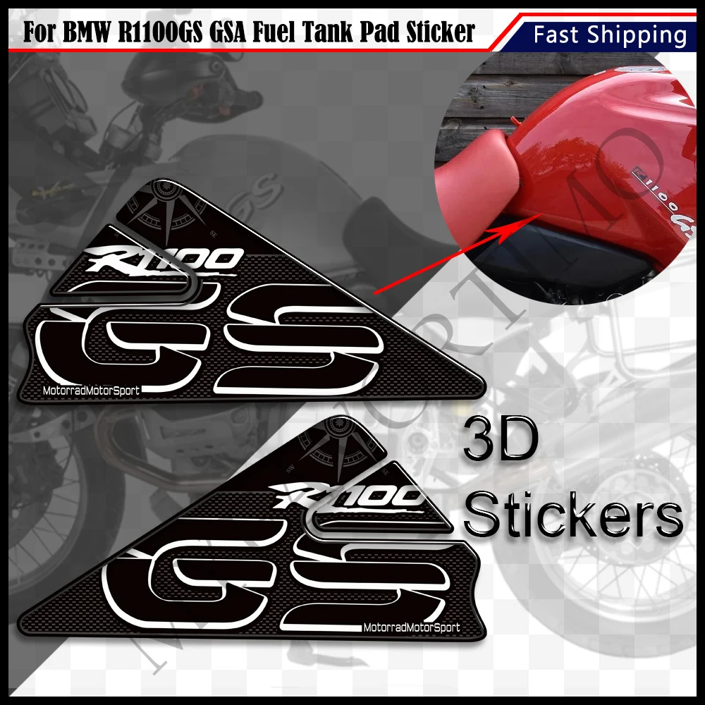 Per Bmw R1100Gs R 1100 Gs R1100 Gsa Moto Serbatoio Ginocchiere Manopole Adesivi Decalcomanie Protector Gas Olio Combustibile Kit Adv Adventure