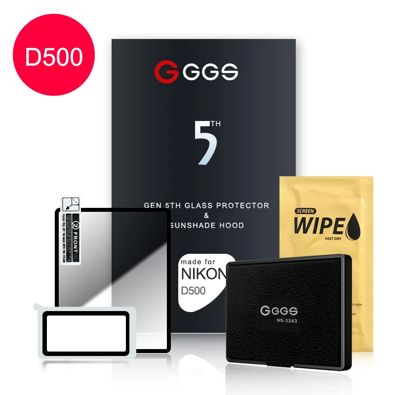 Ggs Fifth Generation For Nikon D500 Larmor Screen Camera Film Protection Screen  Metal Frame Embedded Optical Glass