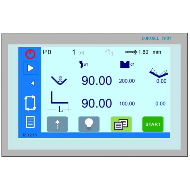 Sistema Di Controllo Tp10S Per Pressa Piegatrice Idraulica, Piegatrice Cnc, Programmazione Multi-Angolo E Multi-Step E Backgauge