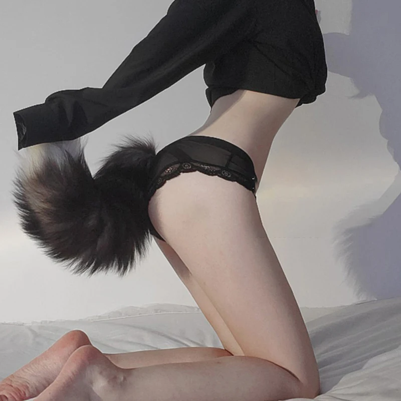 Anime Lolita Fox Tail Masquerade Cosplay Prop Fox Ear Tail Peluche Lupo Orecchie Di Gatto Accessori Per Costumi Di Halloween