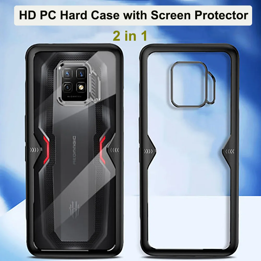 Custodia Per Red Magic 7 Pro Nx709J Protezione Pc + Tpu Hard Shell Antiurto Redmagic 7 Pro Cover Per Red Magic 7 Nx679J Con Pellicola