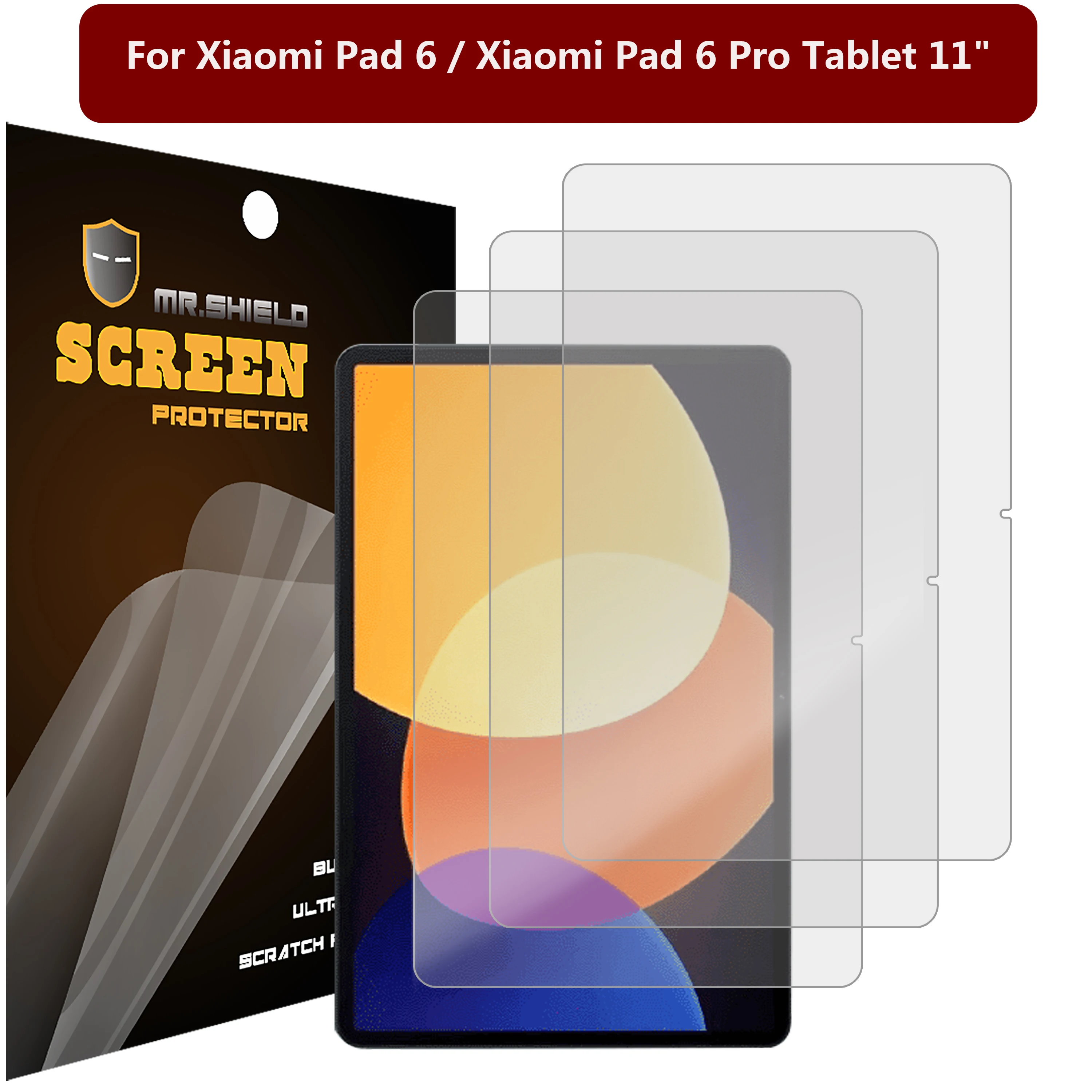 Mr.Shield [3-Pack] Proteggi Schermo Per Xiaomi Pad 6 / Xiaomi Pad 6 Pro Tablet 11" Antiriflesso [Opaco] (Materiale Pet)