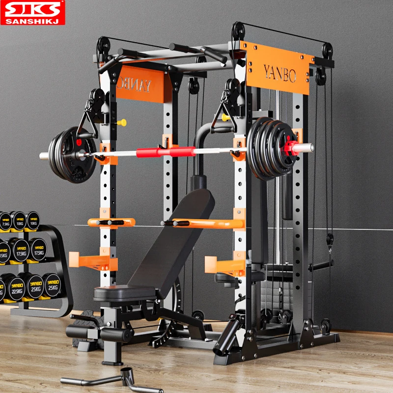 2024 New Flying Bird Chest Clip Smith Machine Free Deep Squat Combinazione Completa Trainer Supporto Da Banco Orizzontale