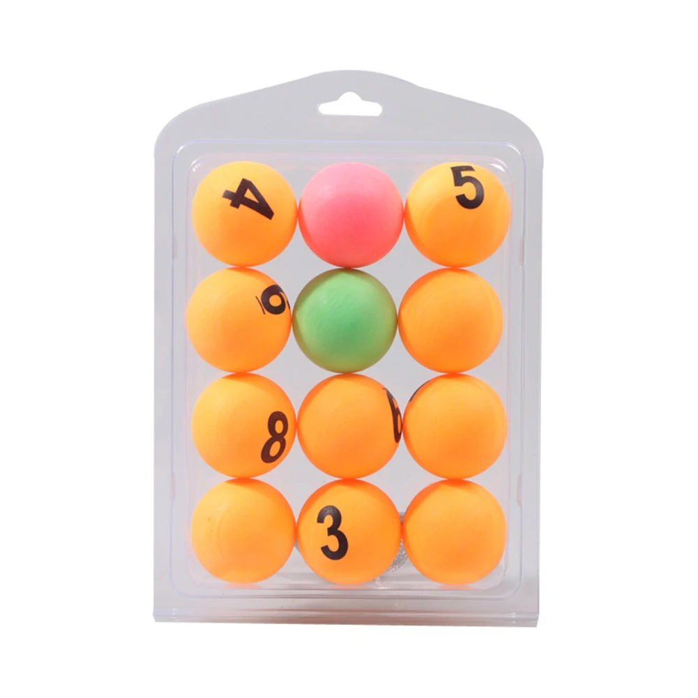 12 Pezzi Numero Di Colore Ping Pong Pallina Da Ping Pong Professionale Numerata Beer Pong Raffle Ball Per Giochi Di Allenamento Da Ping Pong 40Mm