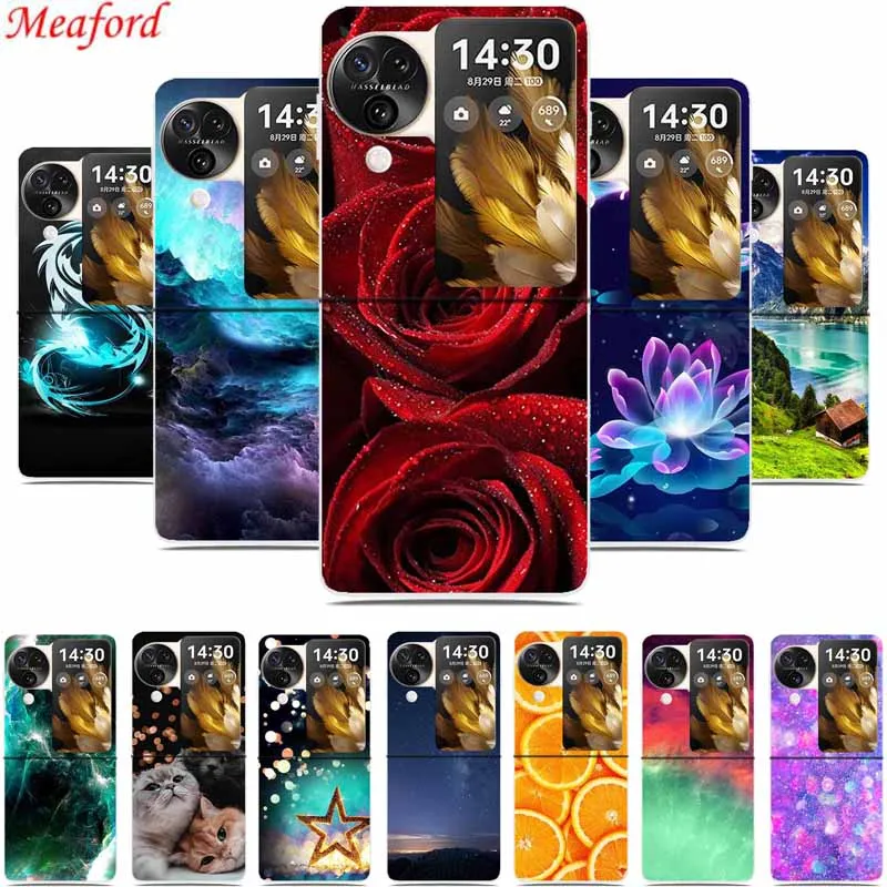 Per Oppo Find N3 Flip Phone Case N 3 Flip Phone Cover Hard Pc Cover Posteriore In Plastica Trasparente Per Oppo Find N3 Flip Case 6.8 "Capa