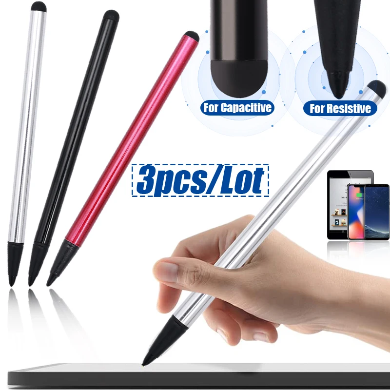 3/1 Pz Capacitivo/Resistivo Touch Stylus Matita Touch Screen Disegno Tablet Penna Per Smartphone Android Iphone Ipad Samsung