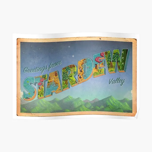 Stardew Valley Vintage Cartolina Poster Art Funny Room Painting Murale Vintage Wall Home Modern Decor Decoration Picture No Frame
