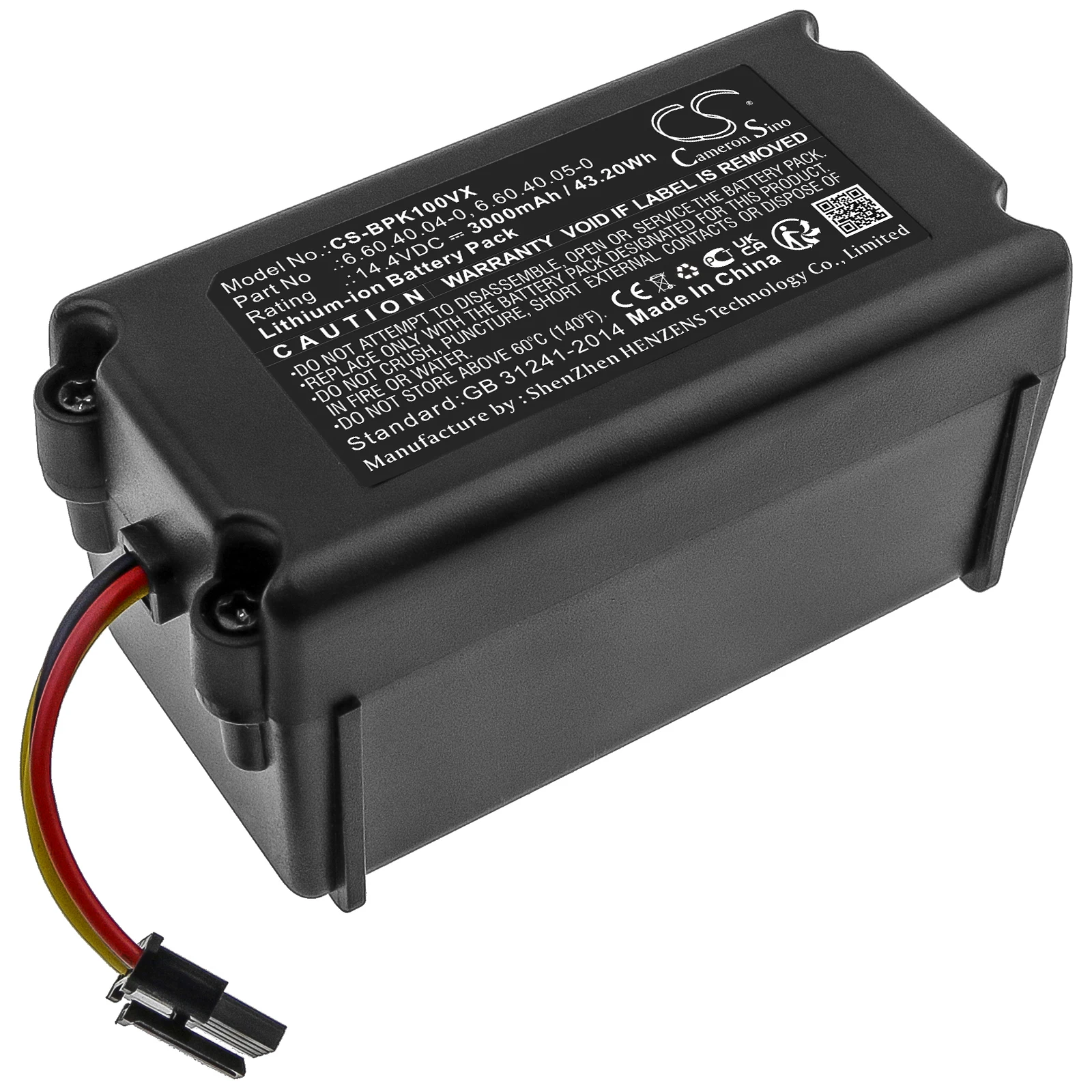 Batteria Sottovuoto Per Blaupunkt 6.60.40.04-0 6.60.40.05/90-0 Xsmart Bpk-Vcbb1Xs Xeasy Vcbb1Xe Xpower + Muslim+ Capacità 3000Mah