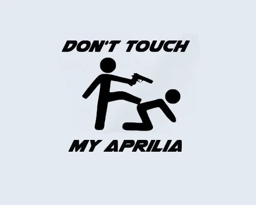 Per Non Toccare My Aprilia Roller Aufkleber Sticker Motorsport Tuono Dorsoduro Rs Sr