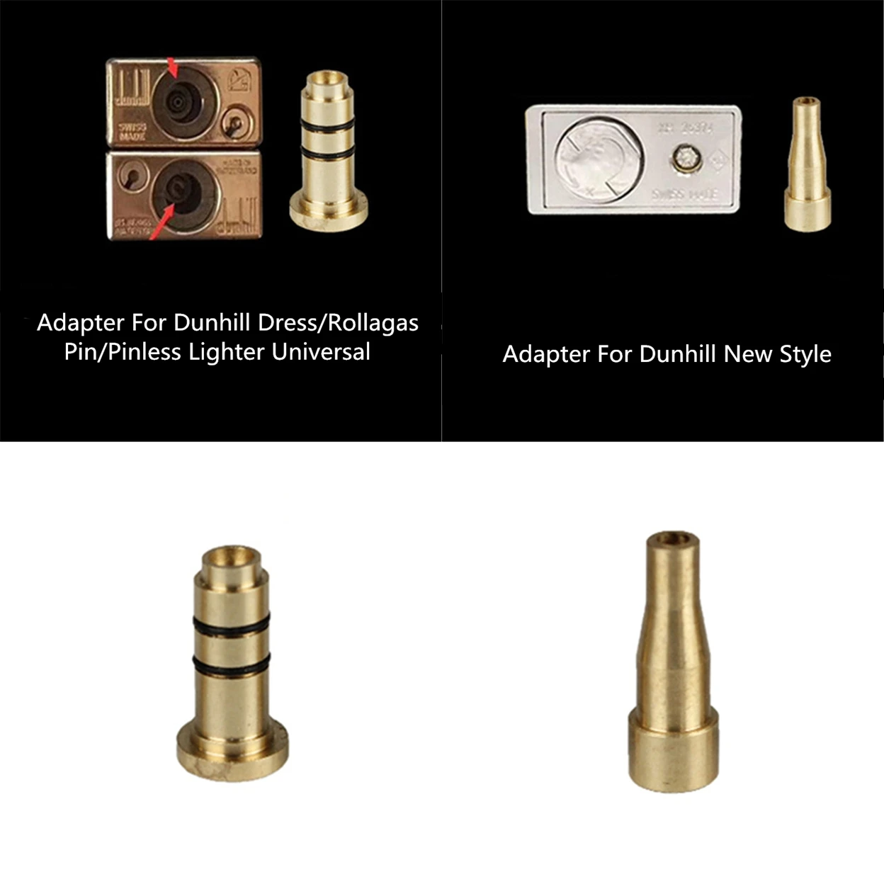 Ugello In Rame Ottone Ricarica Butano Adattatore Gas Riempimento Testa Gonfiabile Per Dunhill Dress/Rollagas & Nuovo Stile Fai Da Te Parte Di Riparazi