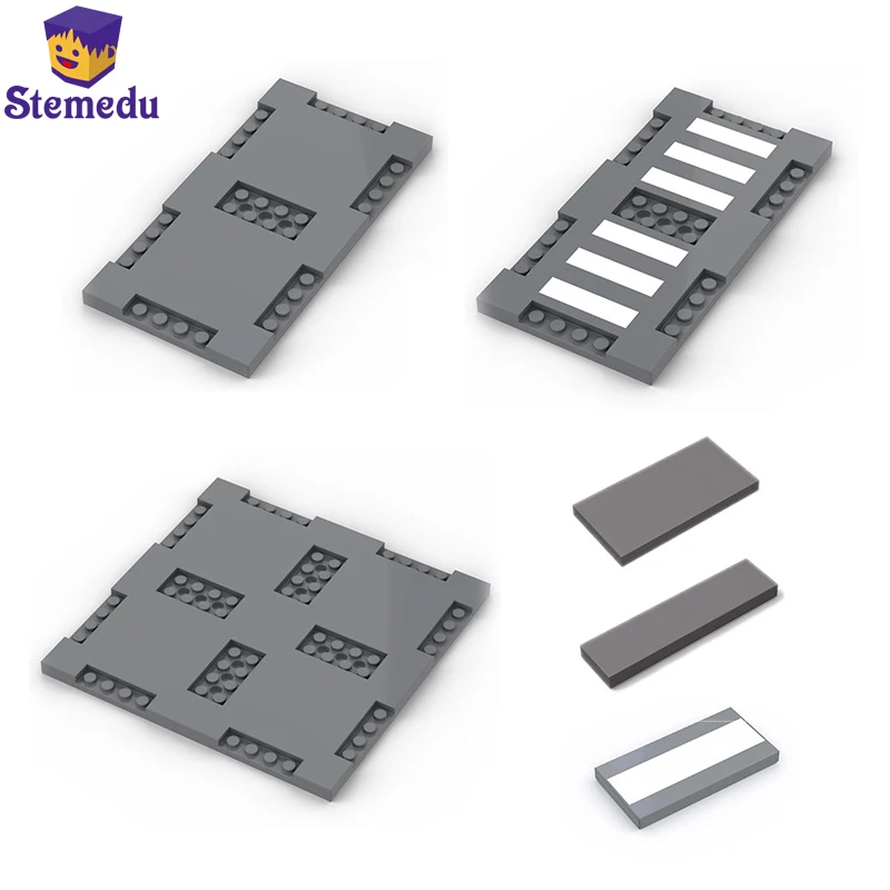 Building Blocks Road Base Plate City Blocks Umanoide Flyover Crossroads Puzzle Toys Compatibile Con Legoeds 60304