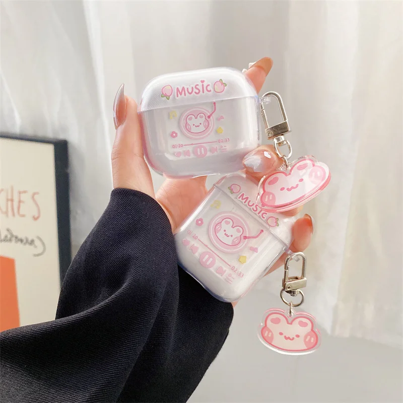 Original Rabbit Cute Soft Cover Per Airpods 2 Case Custodia Protettiva Auricolare Funda Per Apple Airpod Pro 3 Cover Charging Box