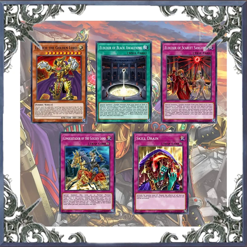 56 Pz Eldlich The Golden Lord Yugioh Gioco Di Carte Deck Facile Da Giocare Non Originale Master Duel Eldlixir