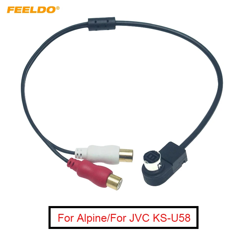 Feeldo Car Audio Radio Aux-In 2Rca Cavo Aux Adattatore Per Alpine Kca-121B Jvc Ai-Net Lettore 9887 105 117 9855 # Mx6250