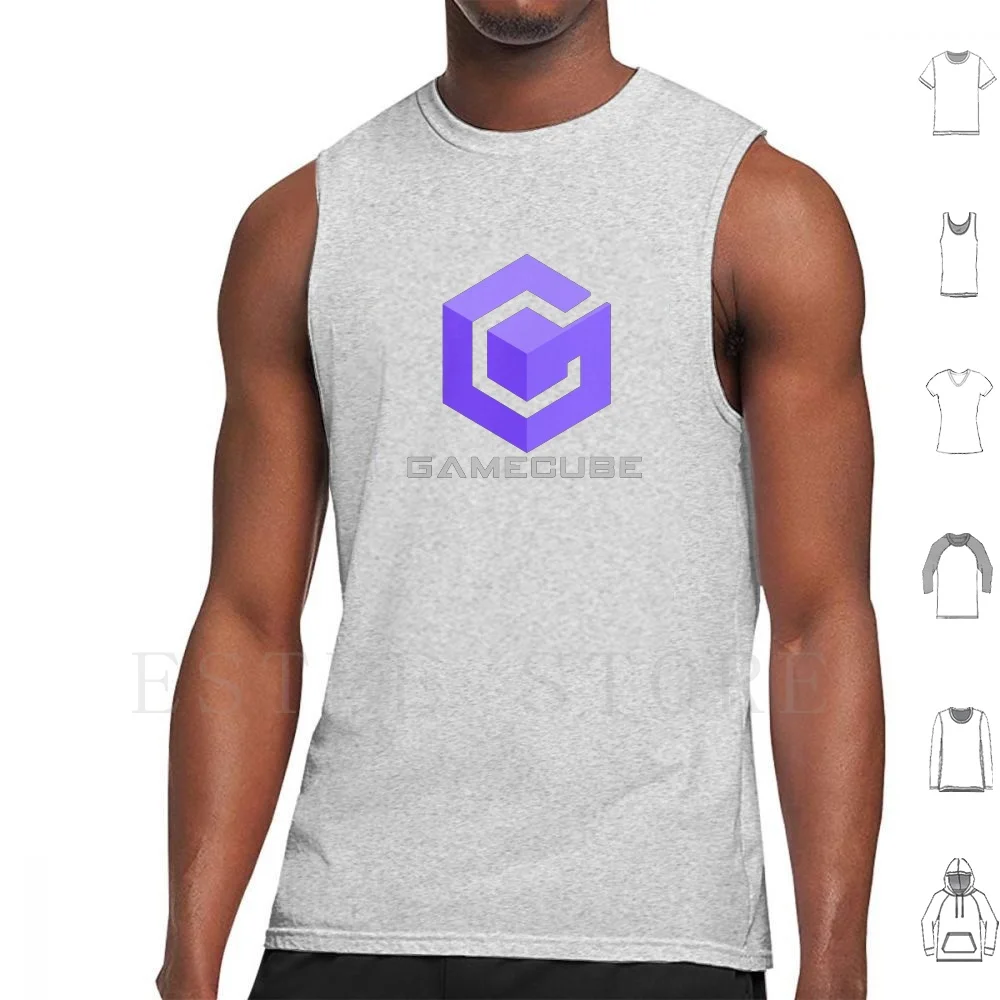 Gamecube Canotte Gilet Senza Maniche Gamecube Logo Gamecube Anni '90 Gamecube Oldschool Consolle Ps Viola