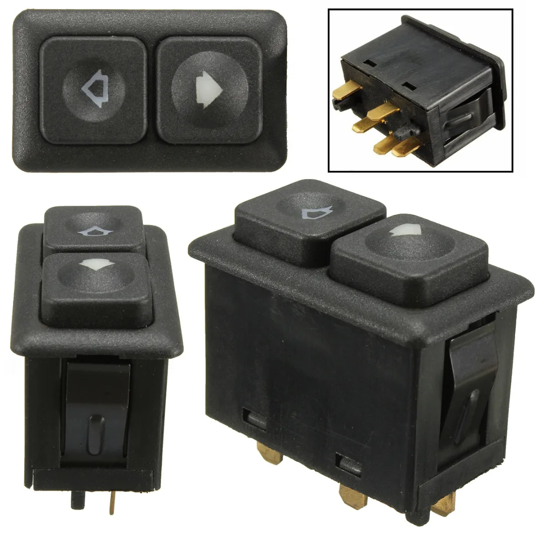 Interruttore Alzacristallo Elettrico Nero 1Pc 5 Pin Per B-M-W E23 E24 E28 E30 61311381205