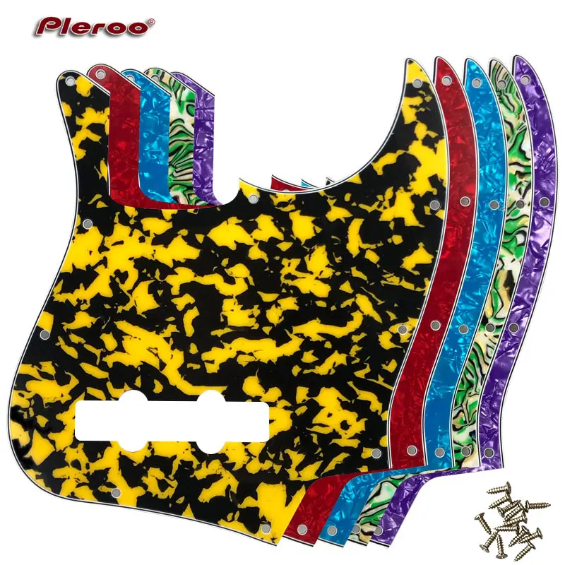 Pleroo Custom Quality Prats-Per Us 10 Fori 4 Corde Standard Jazz Bass Guitar Pickguard Scratch Plate