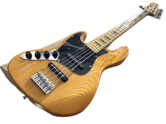 Mano Sinistra Del Basso Elettrico Di Jazz Di 5 Corde Dell'Edizione Su Ordinazione, Collo Dello Xilofono Dell'Acero Del Corpo Dello Xilofono Della Cene