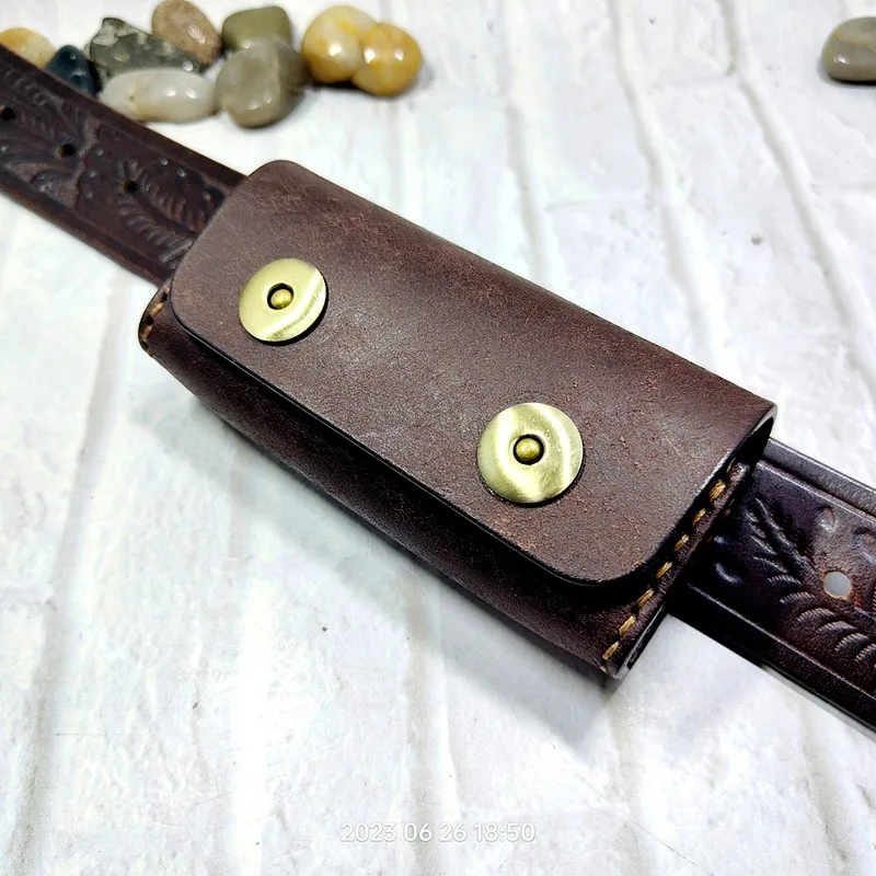 Multi Functional Tool Pinza Marsupio Outdoor Portable Bowie Knife Pinza Leather Guaina Belt Pack Hand Custom Phd