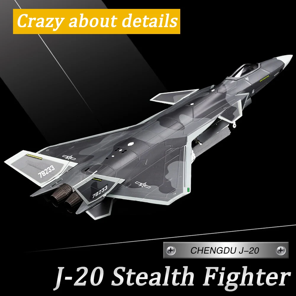 1/72 Air Force Fighter Aircraft Metal Aircraft J-20 Stealth Fighter Lega Militare Die-Cast Toy Model Souvenir Militari Regali