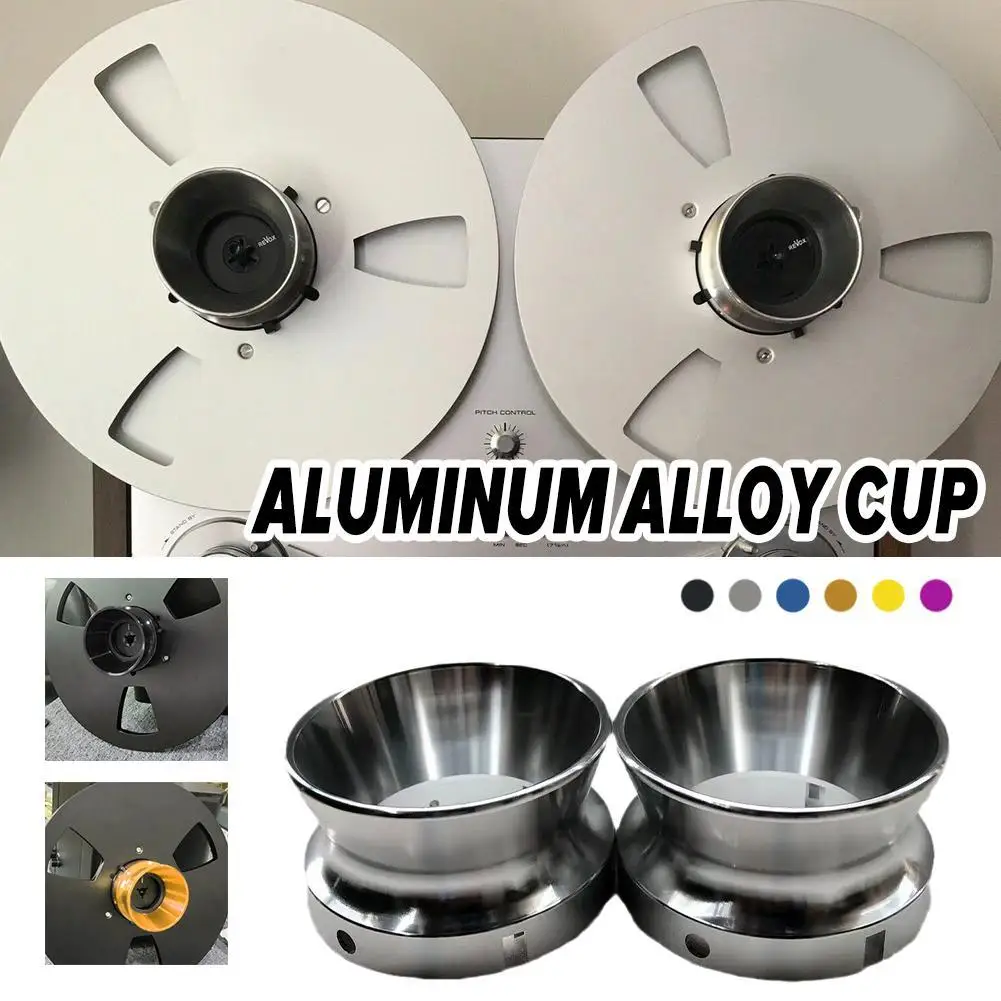 1 Paio Di Tazze In Lega Di Alluminio Per Revox Universal Nab Hub Adapter Accessori Reel-To-Reel Registratori A Nastro Reel Tape Recorder Tools