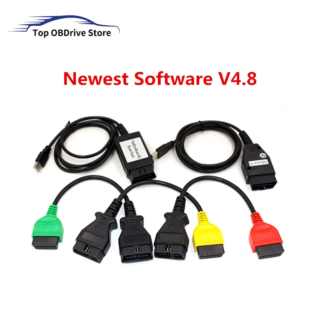 Il Più Nuovo Cavo Connettore Obd2 Adattatore Fiatecuscan V48 Per Abs Per Airbag Per Fiat Ecu Scan Multiecuscan Obd2 Cavi Diagnostici Per Auto