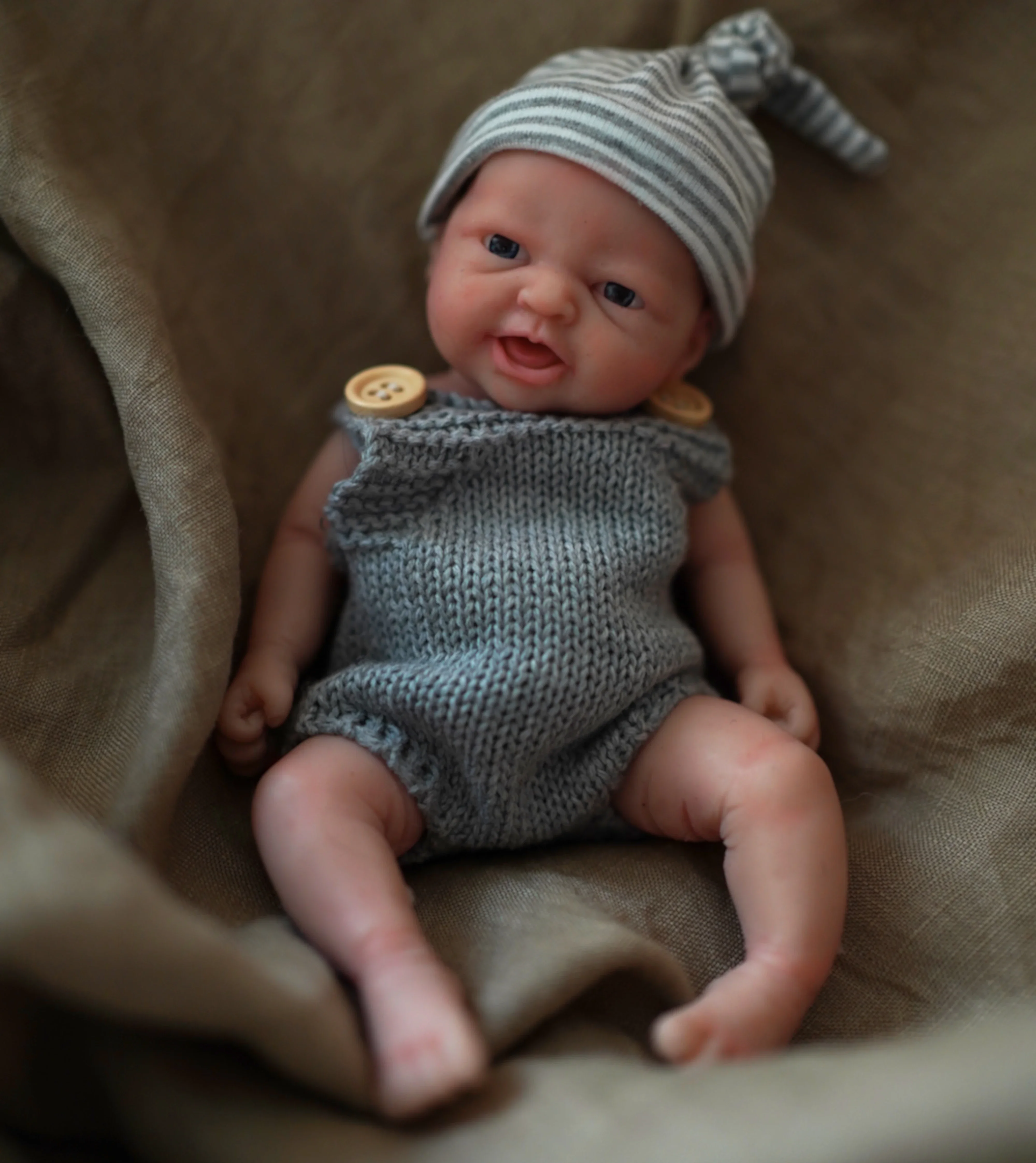 7 "Micro Preemie Full Body Silicone Baby Adorkable Doll" Henry "E" Zoe "Realistica Mini Reborn Doll Surprice Bambini Anti-Stress