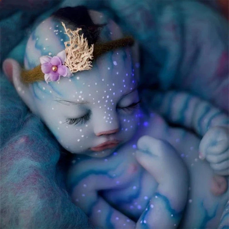 30Cm Avatar Baby Reborn Whole Silicone Body Reborn Doll Soft Baby Reborn Solid Silicone Handmade Newborn Kids Doll Toys Gift