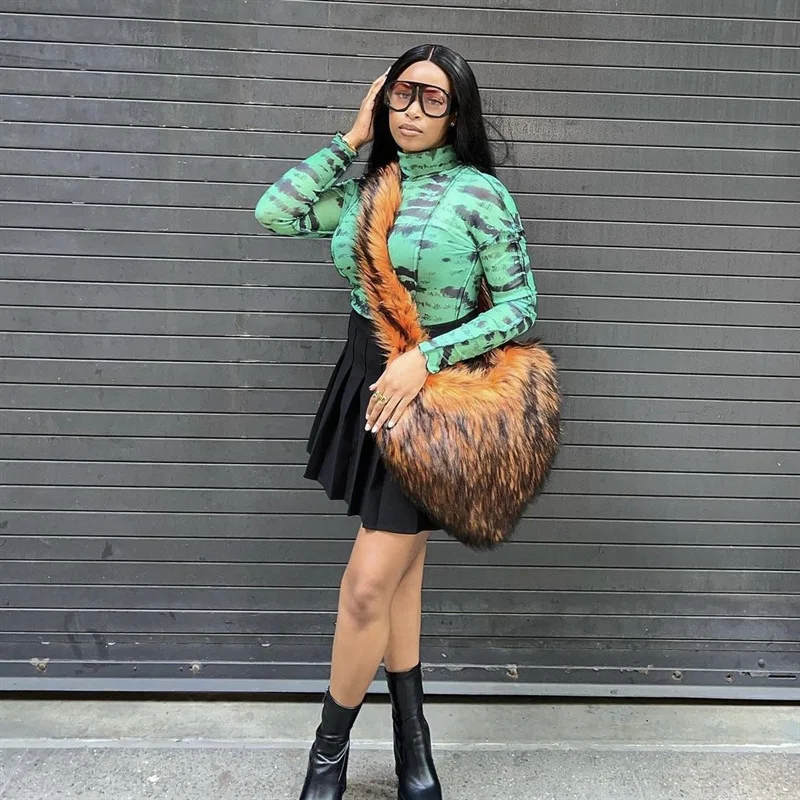 Fashion Faux Fur Large Tote Bag Designer Teddy Borse Da Donna Soft Fluffy Plush Lady Hand Bags Casual Winter Big Shopper Borse