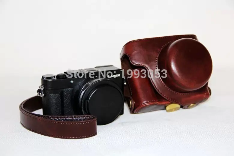 Nuovo Dell'Unità Di Elaborazione Di Cuoio Della Macchina Fotografica Sacchetto Della Cassa Della Copertura Per Panasonic Lx100 Dmc-Lx100 Lx100 Ii Dc-L