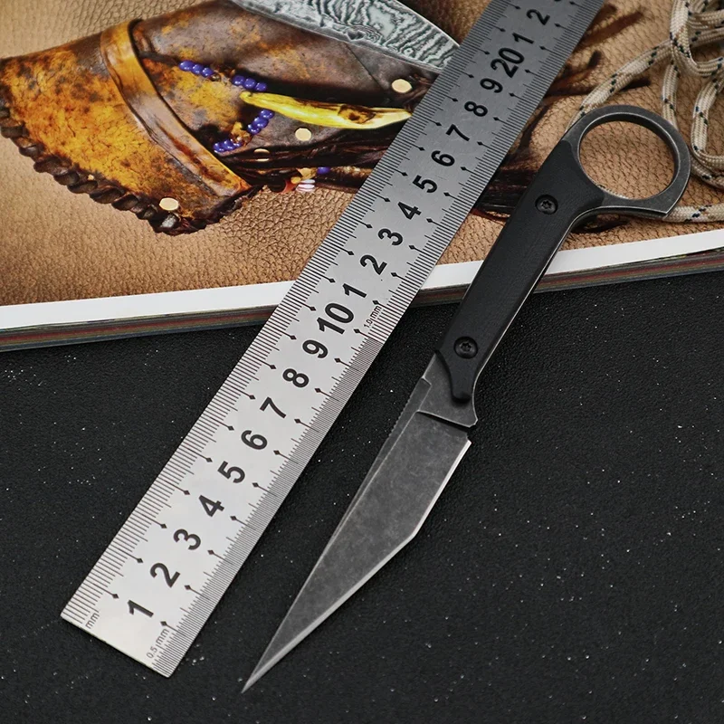 Coltello Da Caccia Di Sopravvivenza Csgo Karambit Coltelli 440C Lama Fissa G10 Manico Coltelli Tattici Utility Edc Tool Per Campeggio All'Aperto