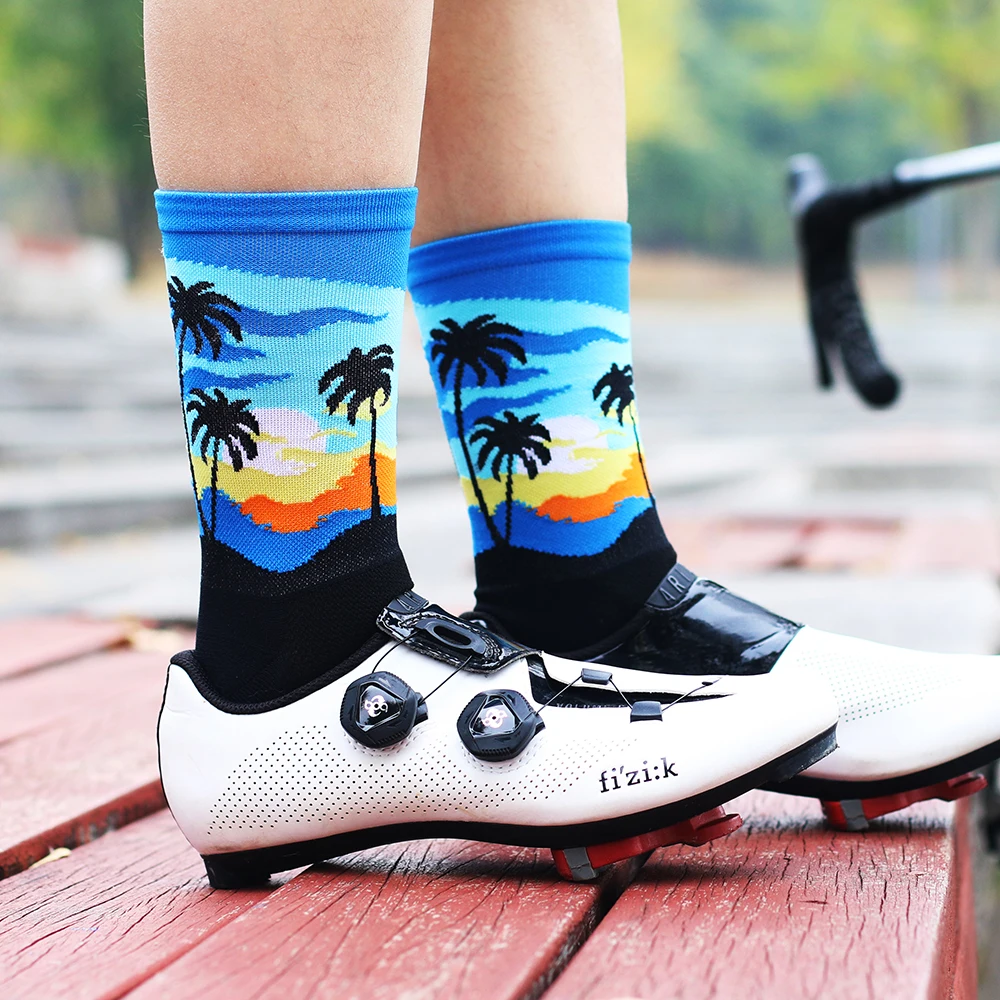 Calzini Da Ciclismo Altamente Riflettenti Calzini Da Squadra Da Bici Professionali Antiscivolo Calzini Da Corsa Sportivi A Compressione Calzini Calcet