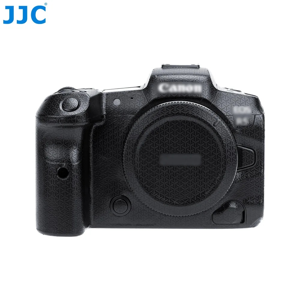 Jjc Camera Body Sticker Kit Pellicola Protettiva Per La Pelle Per Canon Eos R5 Adesivo Antigraffio 3M Eos R5 Fotocamera In Tessuto Nero