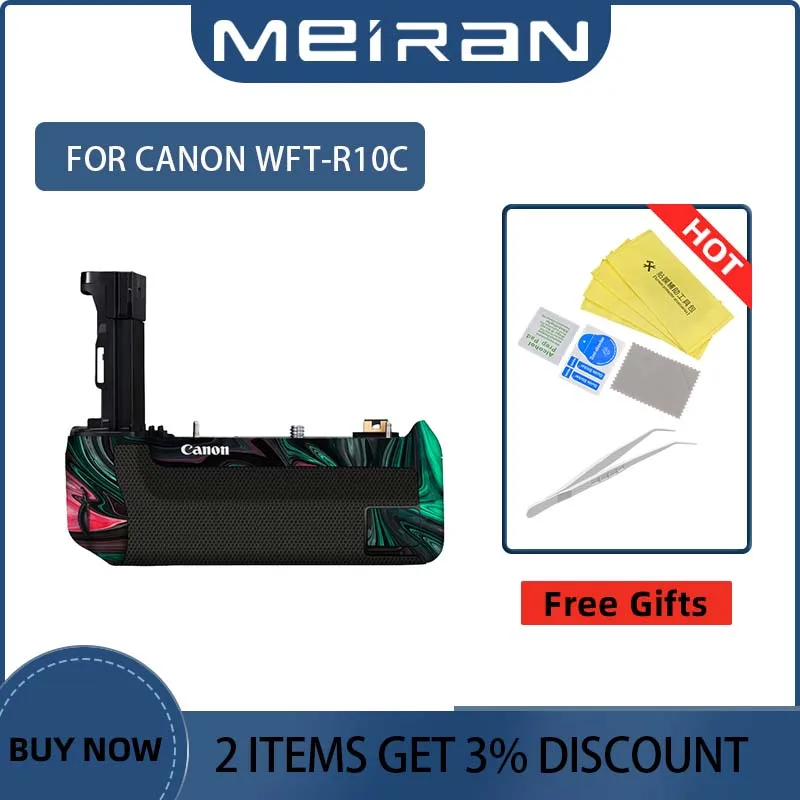 Maniglia Della Fotocamera Antigraffio Per Canon Wft-R10C Protezione Rivestimento Della Pelle Pellicola Avvolgente Pellicola Di Copertura Pellicola Dec