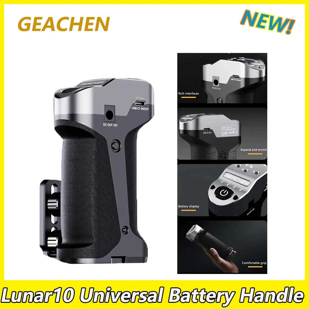 Geachen Lunar10 Power Battery Handle Dc A E6 Dc-Fz100 Dc-Blk22 Dc-E6Nh Per Slr E Canon R5 R6 Micro Single Motion Camera