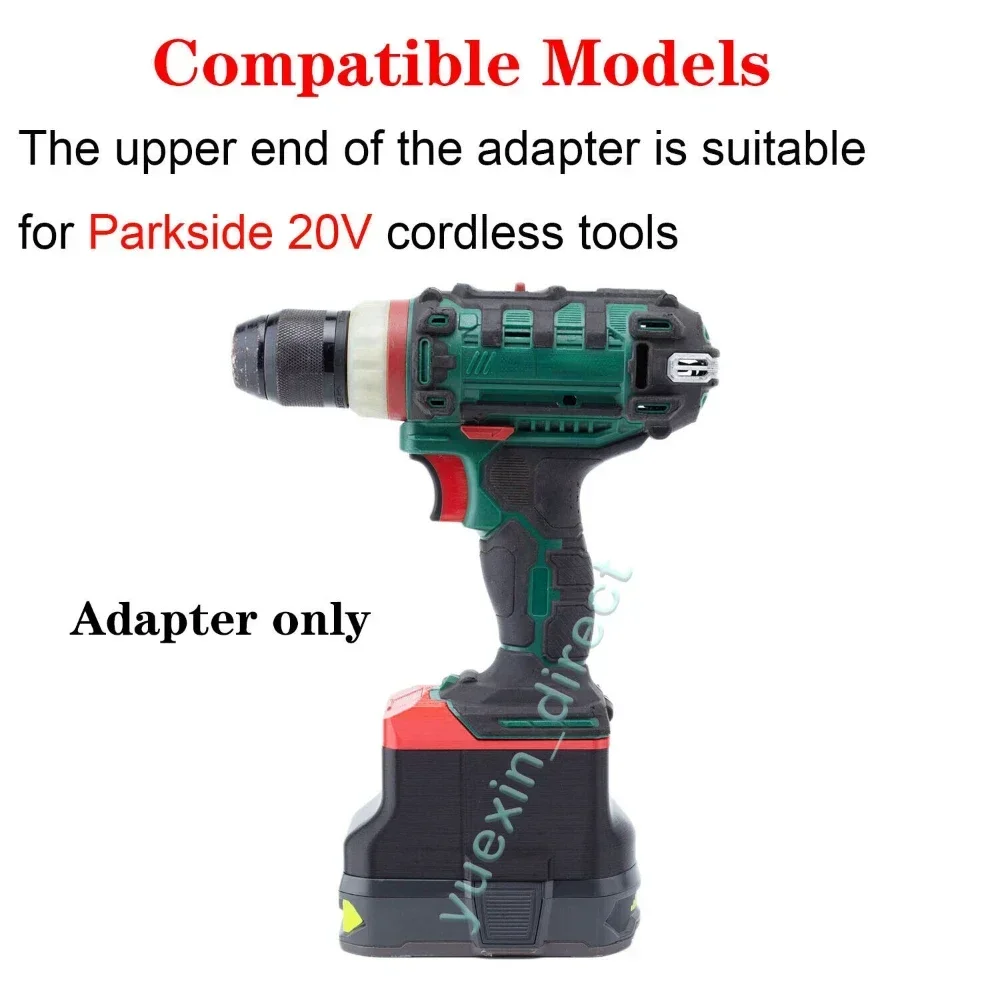 Per Adattatore Batteria Agli Ioni Di Litio Ryobi 18V Converti In Lidl Parkside X20V Trapano Elettrico/Strumenti Driver (Non Includere Strumenti E Batt