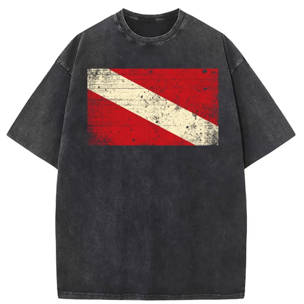 Magliette Uomo Retro Vintage Scuba Diver Diver Tshirt Estate/Autunno Moda Inghilterra Stile Manica Lunga Donna Felpe Casual
