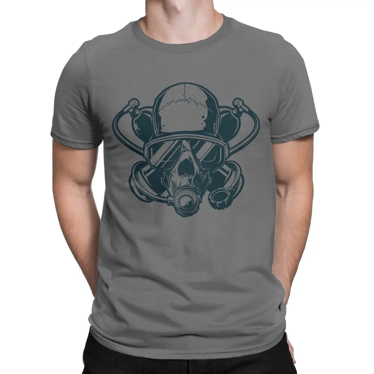 Vintage Scuba Diver Twinset Diving Dive T-Shirt Uomo T-Shirt In Puro Cotone Maglietta A Maniche Corte Abbigliamento Stampato Grafico