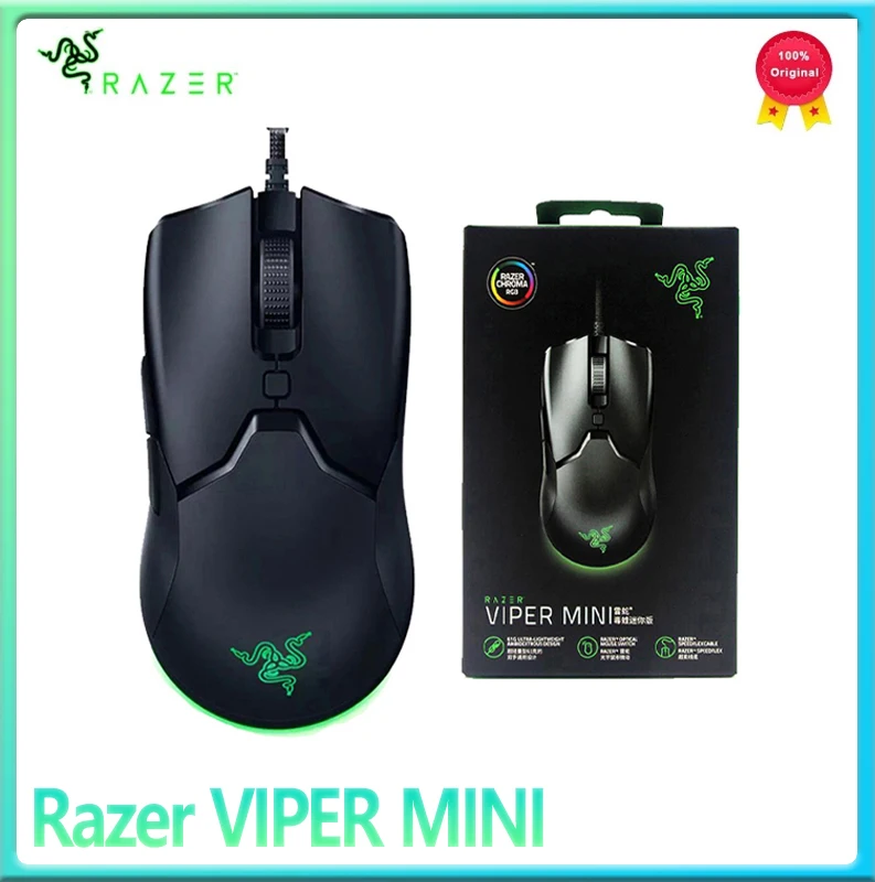 Razer Viper Mini Mouse Original Gaming Wired 8500Dpi Sensore Ottico Mouse Leggero Speedflex Cable Mouse Per E-Sports Gamer