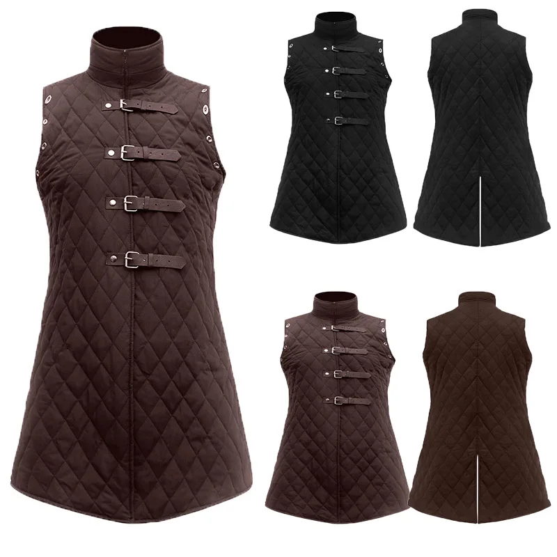 Gambeson Costume Aketon Armor Vest Coat Medievale Viking Senza Maniche Outfit Larp Warrior Knight Hunter Outfit Per Uomini Adulti