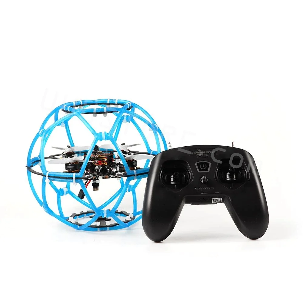 Hglrc Ares Ds200 110Mm Drone Soccer Zeus25 V2 Aio Fc Aeolus 1404 Motor Radiomaster T8 Vr009 Vr Fpv Occhiali Rc Quadcopter Giocattolo Fai Da Te