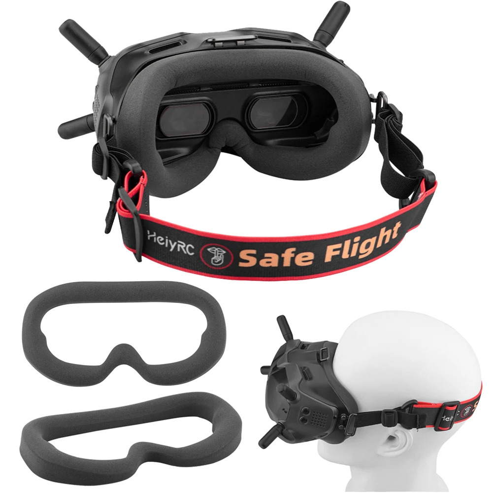 Eye Pad Per Dji Fpv Goggles V2 Face Mask Cover Drone Flight Glasses Spugna Foam Eye Pad Per Dji Fpv Occhiali V2 Drone Accessori