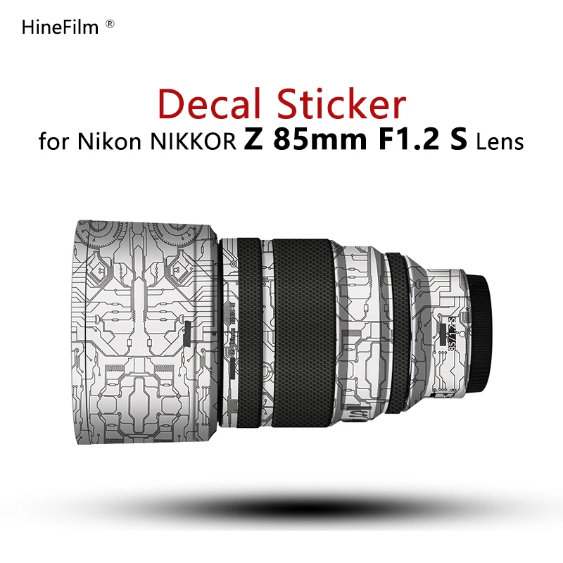 Pelle Dell'Obiettivo Per Nikkor 85 F1.2S Pelle Dell'Obiettivo Per Nikon Z 85Mm F/1.2 S Protezione Della Decalcomania Dell'Obiettivo Coat Wrap Cover Pe