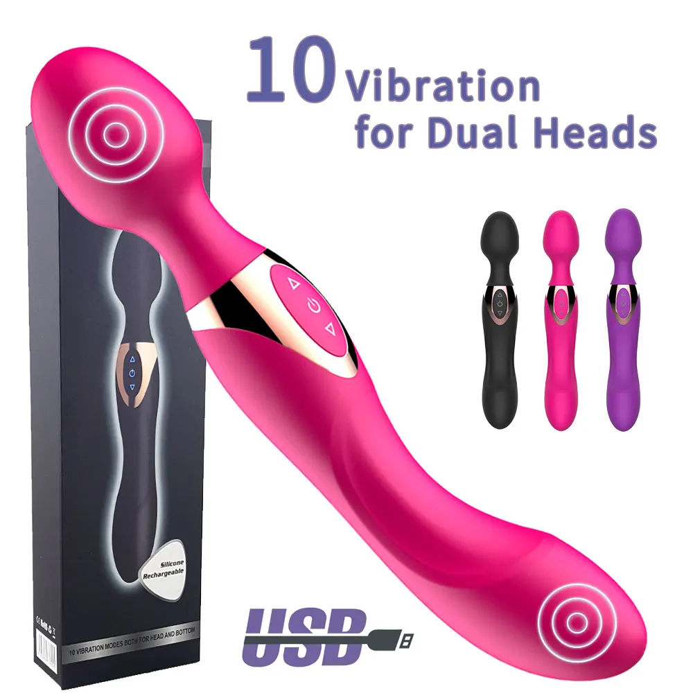 2024 Nuovi Vibratori Potenti A 10 Velocità Per Le Donne, Magic Dual Motors Wand Body Massager Sex Toys Per Le Donne G Spot Giocattoli Per Adulti