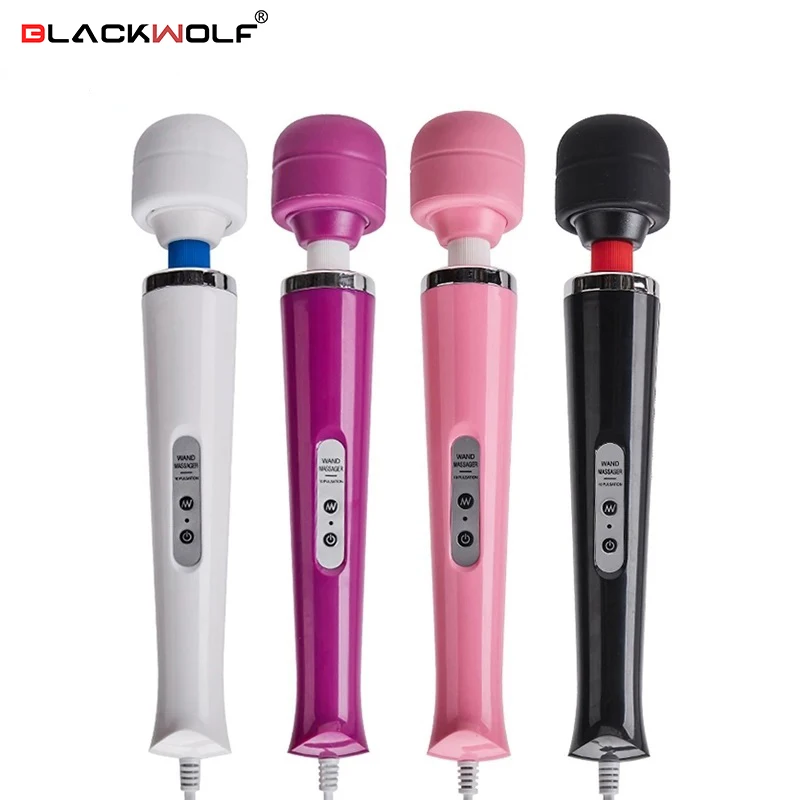 Blackwolf New 10 Velocità Magic Wand Massager Big Magic Wand Massage Stick Vibratori Av Sexy Clit Sex Toys For Women Spina Europea