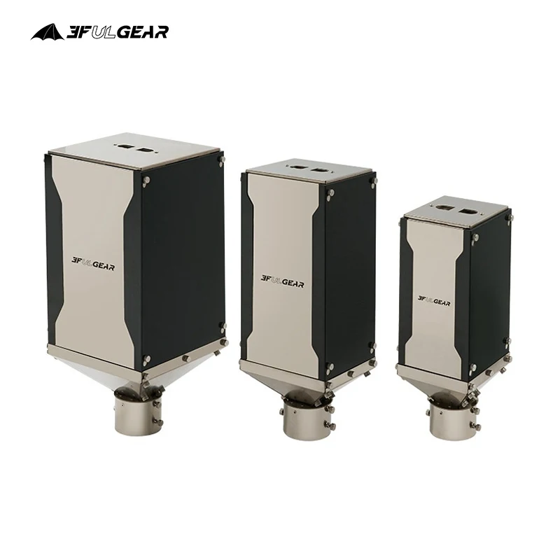 3F Ul Gear Pellet Fuel Silo Bruciatore Contenitore In Acciaio Inox Square Storage Barrel Accessori Per Fornelli Grande Capacità 4.5/7.5/15Kg