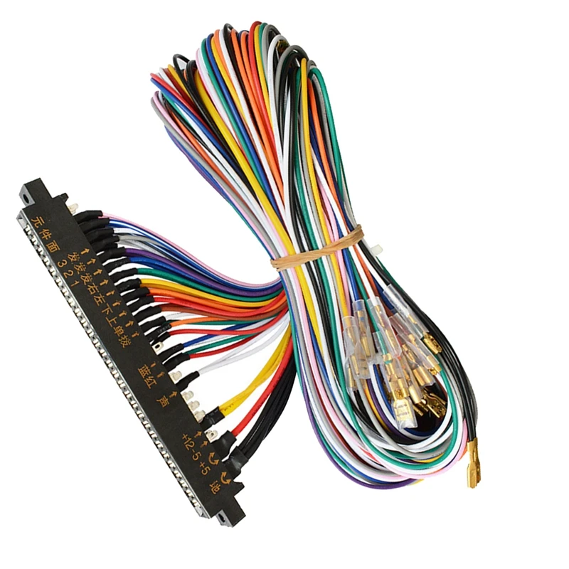Jamma 28 Pin Arcade Cable Harness Joystick Button Connector Per Video Arcade Game Box Arcade Game (4,8 Pin)