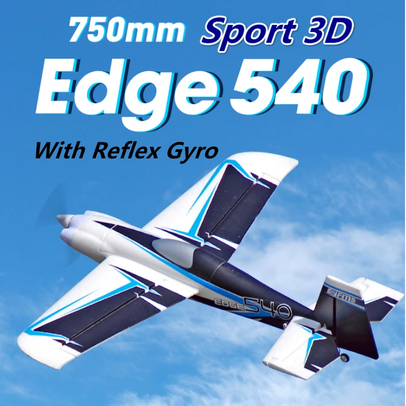 Fms Rc Aereo Aereo 750Mm Edge 540 Indoor Park Flyer 3D Acrobatico Sport Con Reflex Gyro Auto Balance Pnp Model Hobby Aircraft