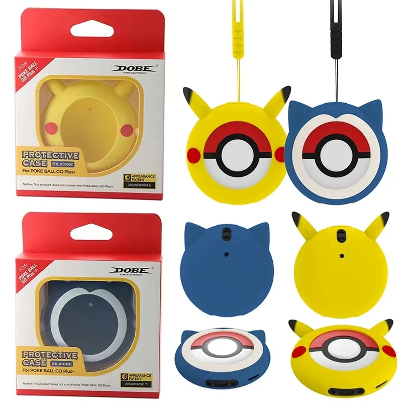 Pokemm Pokeball Go Plus Custodia Protettiva Anime Pkach Cover Protettiva In Silicone Per Switch Go Plus Con Cordino Shell Gift